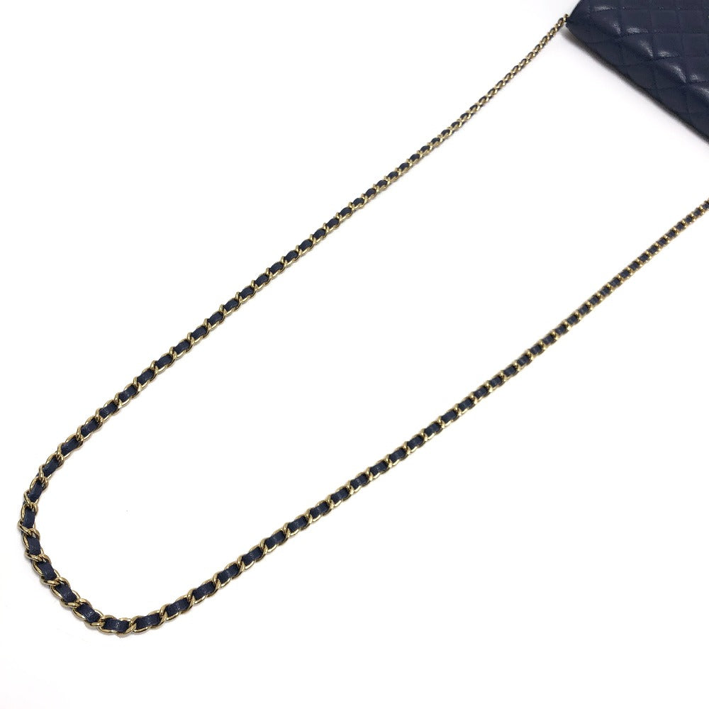 CHANEL AP0250 マトラッセ ココマーク クラシック チェーンウォレット カバン ゴールド金具 ショルダーバッグ キャビアスキン レディース ブルー