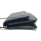 CHANEL AP0250 Matelasse CC Mark Classic Chain Wallet SilverHardware Shoulder Bag Caviar Leather Black Used
