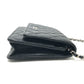 CHANEL AP0250 Matelasse CC Mark Classic Chain Wallet SilverHardware Shoulder Bag Caviar Leather Black Used