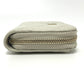 CHANEL AP0216 CC Mark Matelasse Classic Zip Wallet coin purse Caviar Leather gray/GoldHardware Used