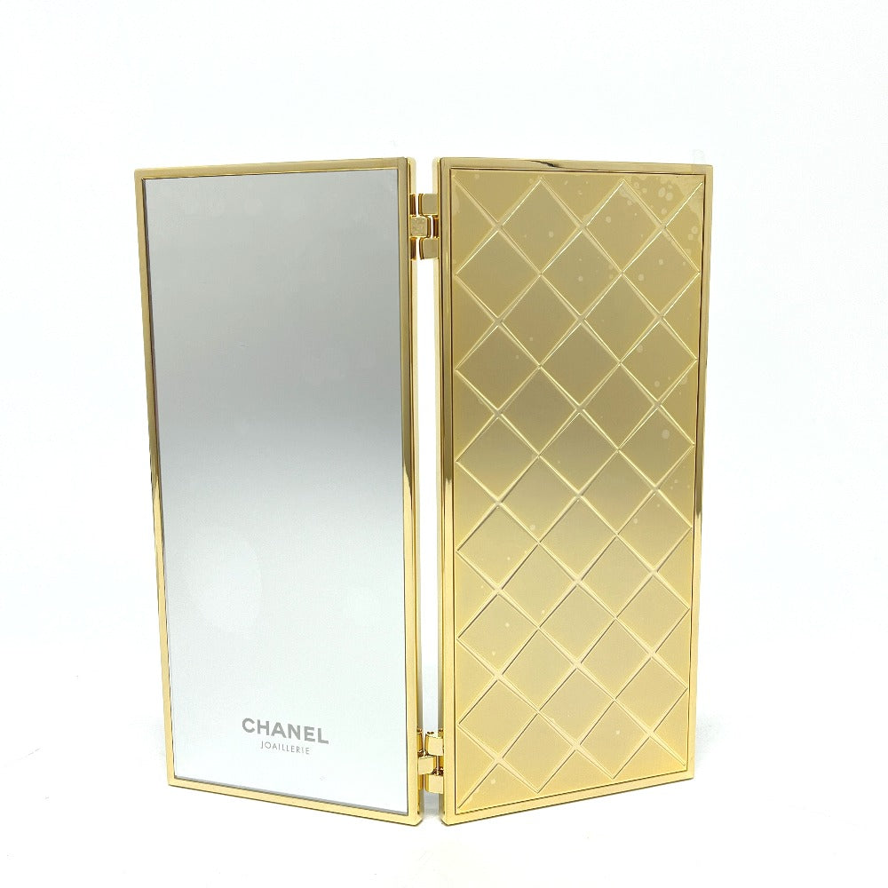 CHANEL CHANEL ミラー＆アクセサリーケース（ゴールド・ココクラッシュ柄） ココクラッシュ ミラー ノベルティ 非売品 限定品 ファインジュエリー アクセサリーケース メタル レディース ゴールド