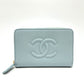 CHANEL AP4658 CC Mark Métiers d'Art Card Case Wallet Wallet coin purse Caviar Leather blue Used