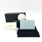 CHANEL AP4658 CC Mark Métiers d'Art Card Case Wallet Wallet coin purse Caviar Leather blue Used