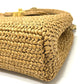 CHANEL 26C Mini Shopping 2-Way Straw Basket Bag with Chain Shoulder Pochette Hand Bag Raffia Beige Used