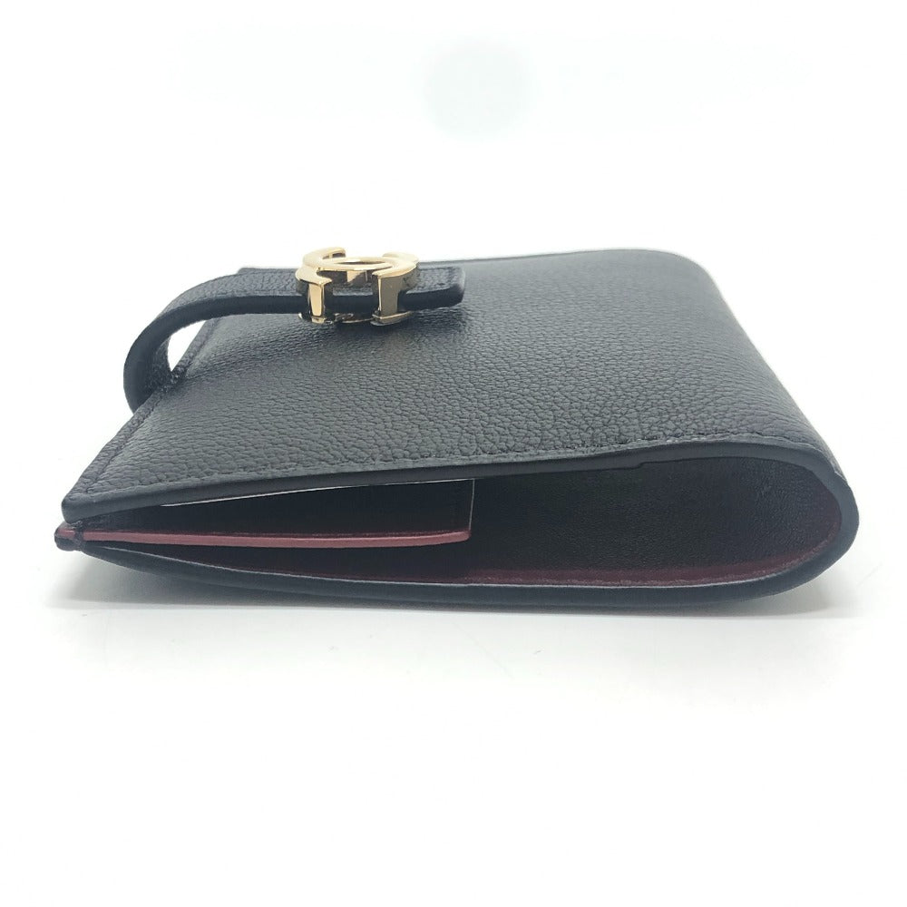 CHANEL AP5330 CC Mark Passport cover, travel case, small items passport case Leather Black Used