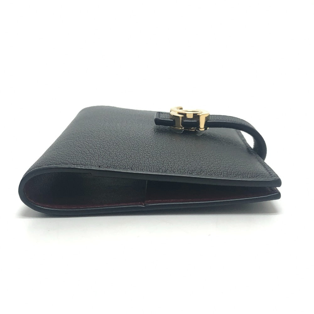 CHANEL AP5330 CC Mark Passport cover, travel case, small items passport case Leather Black Used