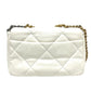 CHANEL AS1160 Matelasse chanel 19 2WAY Bag Shoulder Bag White/GoldHardware Used