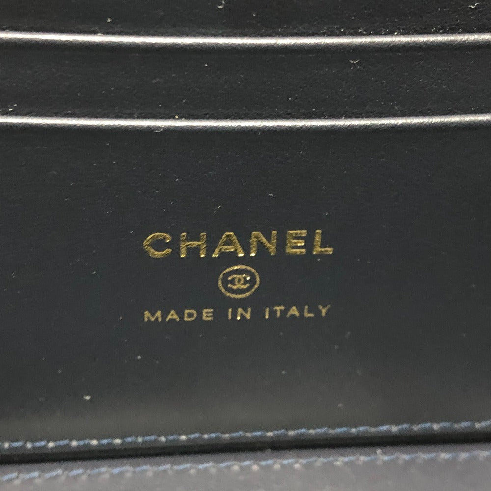 CHANEL AP1341 CC Mark Matelasse Vanity Bag, Handbag, GoldHardware Denim Shoulder Bag Denim blue Used