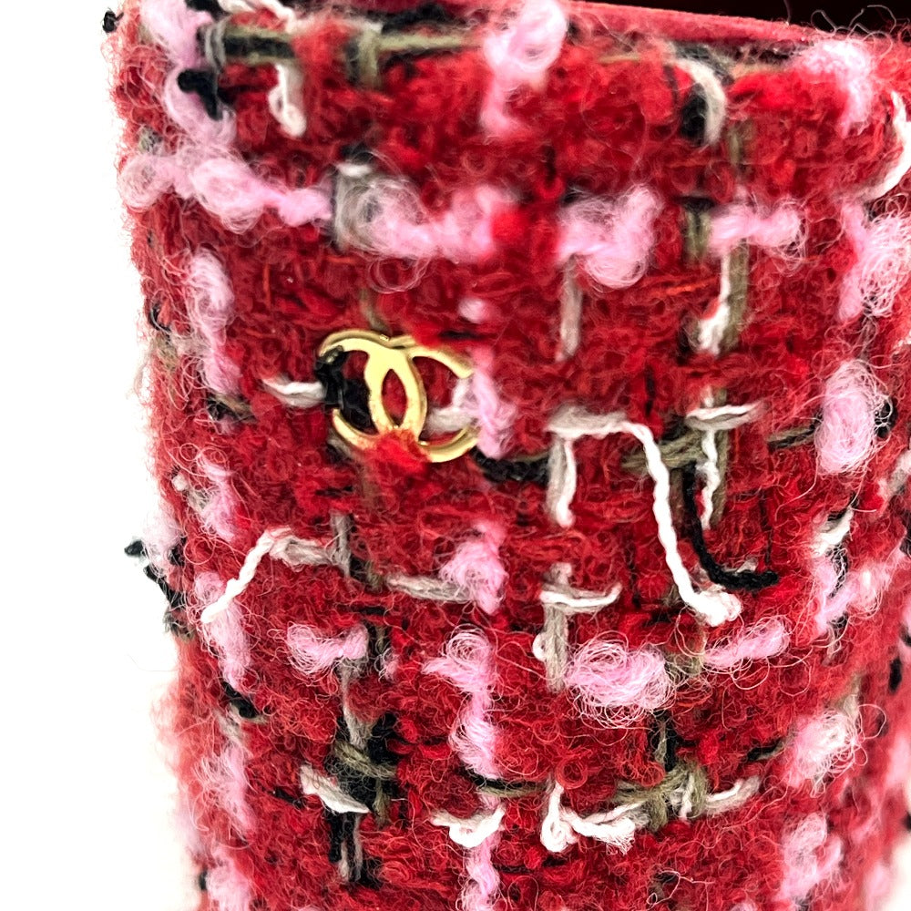 CHANEL G46865 2025/26 Autumn/Winter Coco Mark Slingback Tweed Pumps Sandals Tweed Women's Red
