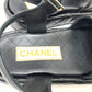 CHANEL G45430 Matelasse Logo CC Mark Velcro shoes Sandals Leather Black Used