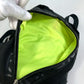 CHANEL Sport Line Logo Zip-Up Backpack in Nylon, Women's, Black and Neon Yellow