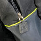 CHANEL Sport Line Logo Zip-Up Backpack in Nylon, Women's, Black and Neon Yellow