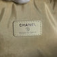 CHANEL ロゴ ドーヴィル ポーチ カバン クラッチバッグ キャンバス レディース ブルー