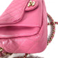 CHANEL マトラッセ キルティング チェーンバッグ CC ココマーク 斜め掛け ポシェット ショルダーバッグ キャビアスキン レディース ピンク