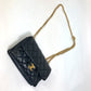 CHANEL AS3393 CC Coco Mark Matelasse Chain Shoulder Bag in Lambskin, Black