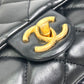 CHANEL AS3393 CC Coco Mark Matelasse Chain Shoulder Bag in Lambskin, Black