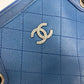 CHANEL トートバッグ カバン ハンドバッグ CC ココマーク マトラッセ キルティング チェーン 2WAY 肩掛け ショルダーバッグ キャビアスキン レディース ブルー