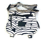 CHANEL Sport Zebra Print Crossbody Messenger Bag Shoulder Bag Nylon Women's Black