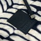 CHANEL Sport Zebra Print Crossbody Messenger Bag Shoulder Bag Nylon Women's Black
