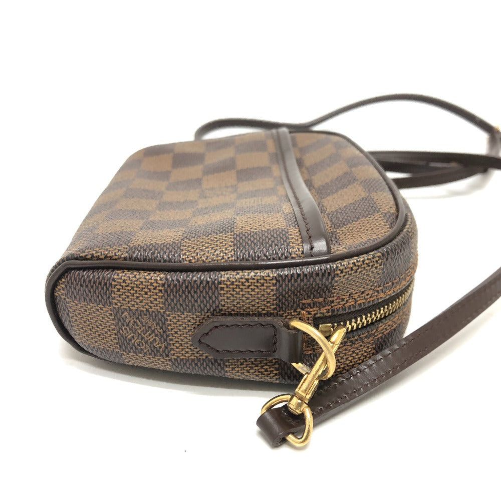 LOUIS VUITTON N51296 Pochette Ipanema Shoulder Bag, Crossbody Bag, Damier Canvas, Ebene, Brown, Women's