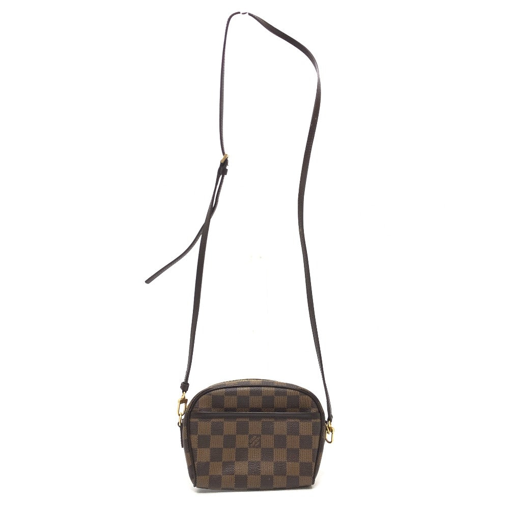 LOUIS VUITTON N51296 Pochette Ipanema Shoulder Bag, Crossbody Bag, Damier Canvas, Ebene, Brown, Women's