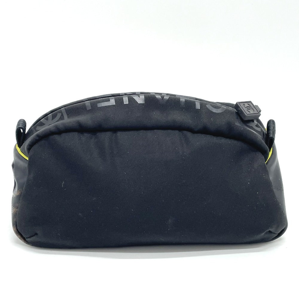 CHANEL Sport Line Pouch, Small Items, Bag, Second Bag, Nylon, Women's, Black