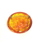 CHANEL Brand Accessory 96A Camellia Circle Brooch, Plastic, Women's, Orange