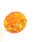 CHANEL Brand Accessory 96A Camellia Circle Brooch, Plastic, Women's, Orange