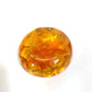 CHANEL Brand Accessory 96A Camellia Circle Brooch, Plastic, Women's, Orange