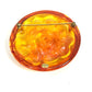 CHANEL Brand Accessory 96A Camellia Circle Brooch, Plastic, Women's, Orange