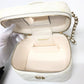 CHANEL AS3171 Coco Mark CC Vanity Bag, Chain Bag, 2-Way Handbag/Shoulder Bag, Caviar Skin, White, Women's