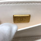 CHANEL AS3171 Coco Mark CC Vanity Bag, Chain Bag, 2-Way Handbag/Shoulder Bag, Caviar Skin, White, Women's