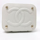 CHANEL AS3171 Coco Mark CC Vanity Bag, Chain Bag, 2-Way Handbag/Shoulder Bag, Caviar Skin, White, Women's