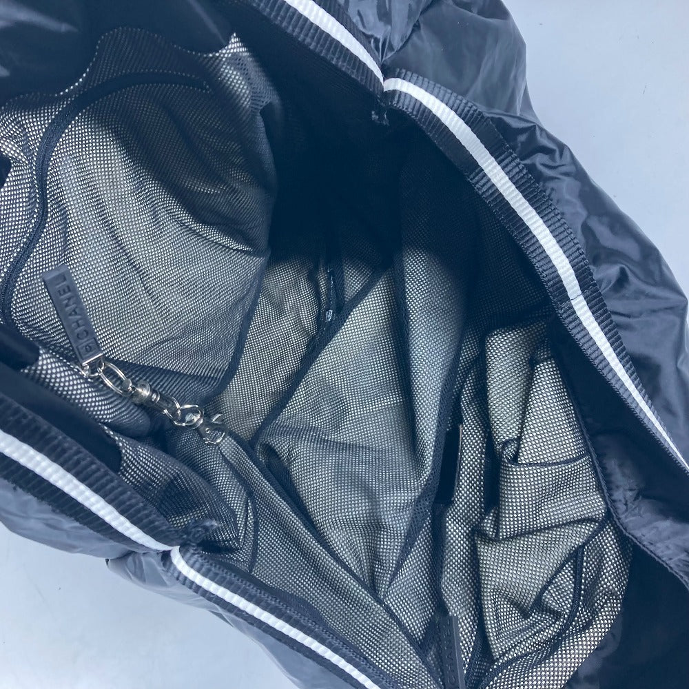 CHANEL スポーツ sports CC ココマーク ロゴ 特大 カバン ボストンバック 肩掛け ショルダーバッグ ナイロン レディース ブラック