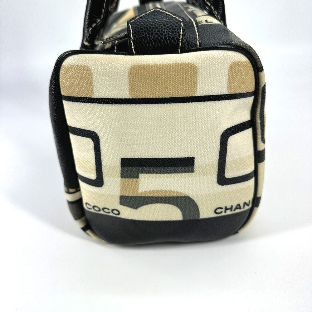 CHANEL セントラルステーション ハンドバッグ カバン ミニ ボストンバッグ PVC レディース ブラック