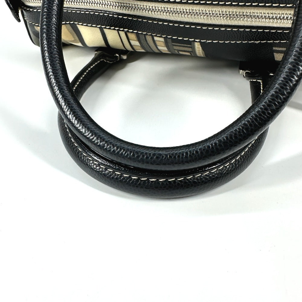 CHANEL セントラルステーション ハンドバッグ カバン ミニ ボストンバッグ PVC レディース ブラック