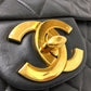 CHANEL A01094 マトラッセ ココマーク デカマトラッセ 34 Wチェーン 肩掛け 斜め掛け ショルダーバッグ ラムスキン レディース ブラック