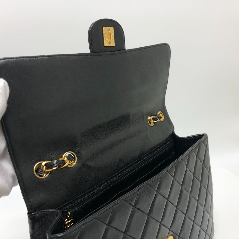 CHANEL マトラッセ マトラッセ30 マトラッセ 30 Wチェーン マトラッセ カバン バッグ ハンドバッグ ショルダーバッグ ラムスキン レディース ブラック