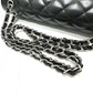 CHANEL A58600 マトラッセ30 Wフラップ Wチェーン 肩掛け 斜め掛け カバン ショルダーバッグ ラムスキン レディース ブラック