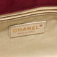 CHANEL Matelasse Coco Mark Matelasse 30 Double Chain Shoulder Bag in Coated Leather, Women's, Red