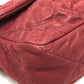 CHANEL Matelasse Coco Mark Matelasse 30 Double Chain Shoulder Bag in Coated Leather, Women's, Red