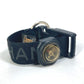 CHANEL Sports Compass CC Coco Mark Keychain Key Ring Nylon Canvas Women's Black