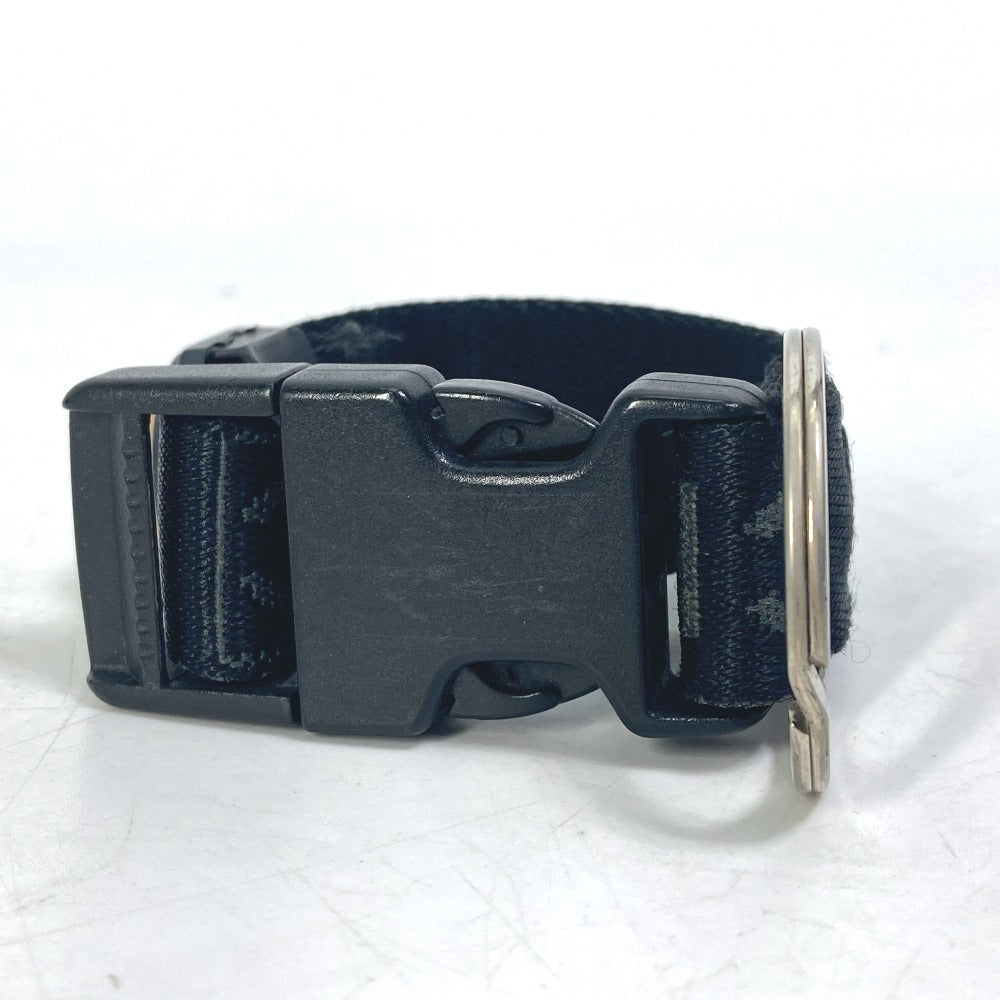CHANEL Sports Compass CC Coco Mark Keychain Key Ring Nylon Canvas Women's Black