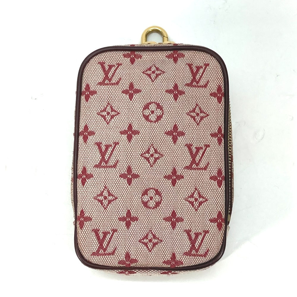 LOUIS VUITTON M60001 モノグラムミニ ウスディジタル ストラップ付 ショルダーバッグ ポシェット ポーチ モノグラムミニキャンバス レディース チェリー レッド