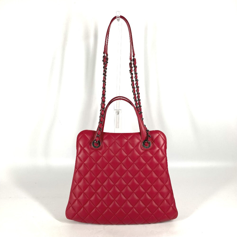 CHANEL ハンドバッグ ショルダーバッグ 肩掛け CC ココマーク マトラッセ キルティング 2WAYバッグ チェーン トートバッグ ラムスキン レディース ピンク