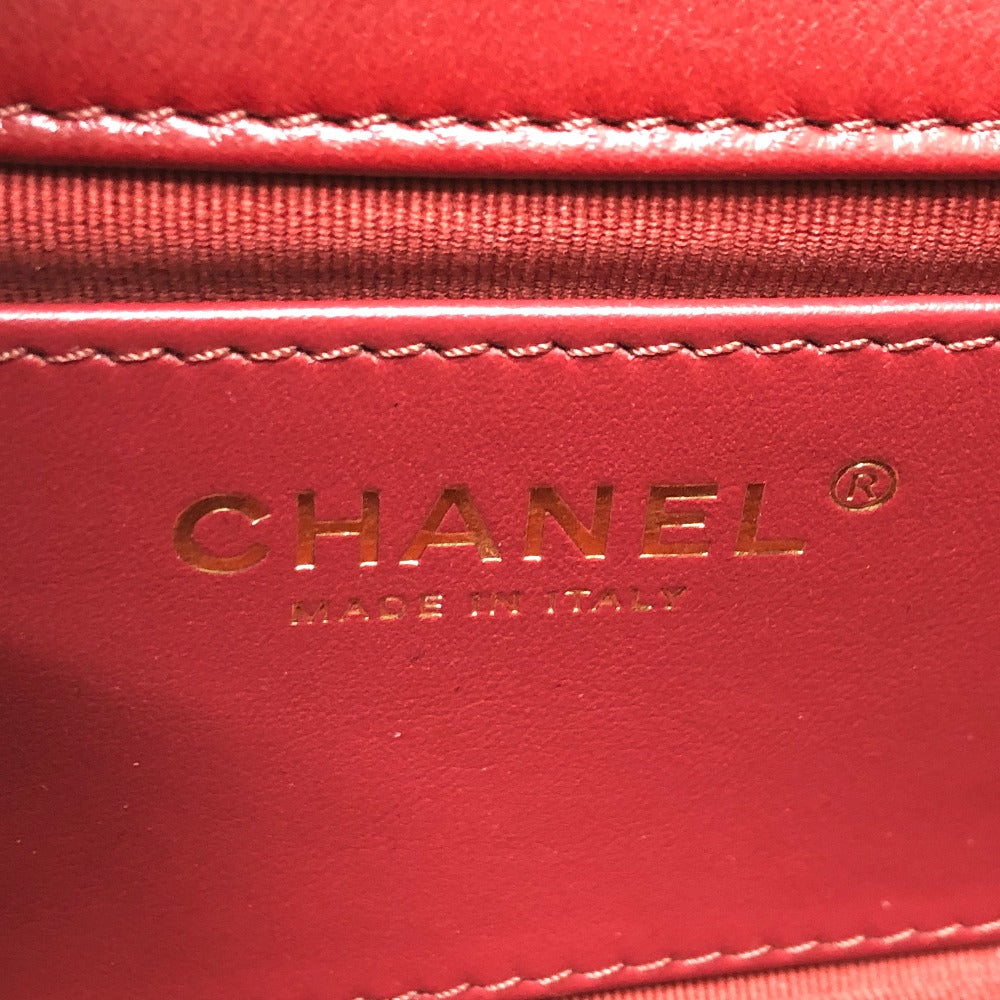 CHANEL マトラッセ ココマーク ミニマトラッセ マトラッセミニ マトラッセ20 マトラッセ 20 3チェーン カバン 斜め掛け ショルダーバッグ ラムスキン レディース レッド