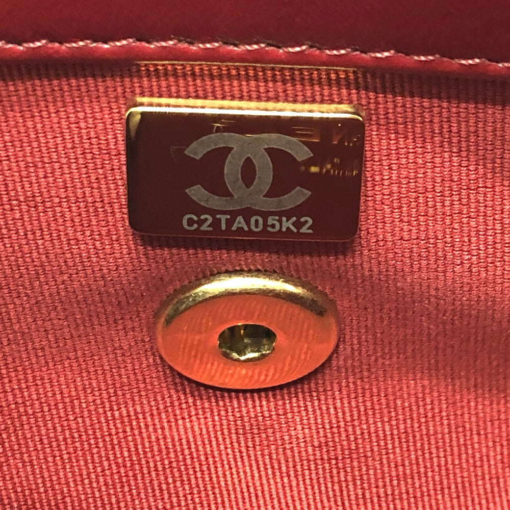 CHANEL マトラッセ ココマーク ミニマトラッセ マトラッセミニ マトラッセ20 マトラッセ 20 3チェーン カバン 斜め掛け ショルダーバッグ ラムスキン レディース レッド