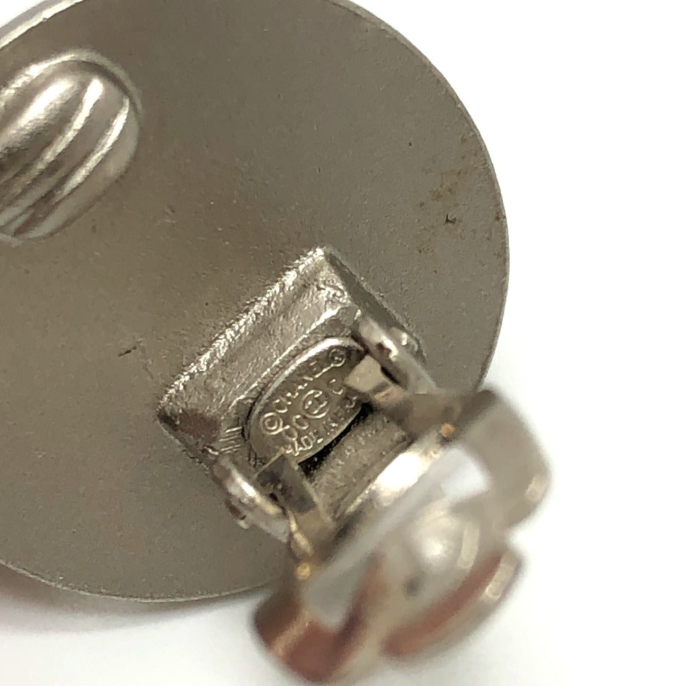 CHANEL 00C CC Mark 2000 CROISIERE Vintage accessory clip-on Earrings Metal Silver Used