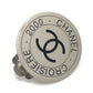 CHANEL 00C CC Mark 2000 CROISIERE Vintage accessory clip-on Earrings Metal Silver Used