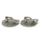 CHANEL 00C CC Mark 2000 CROISIERE Vintage accessory clip-on Earrings Metal Silver Used